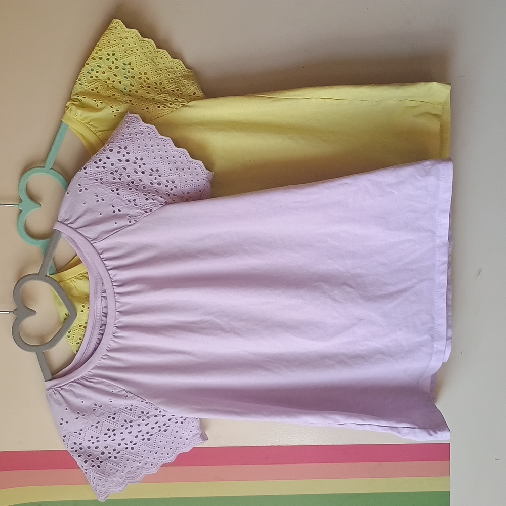 Cat & Jack Eyelet Tee Shirt Bundle